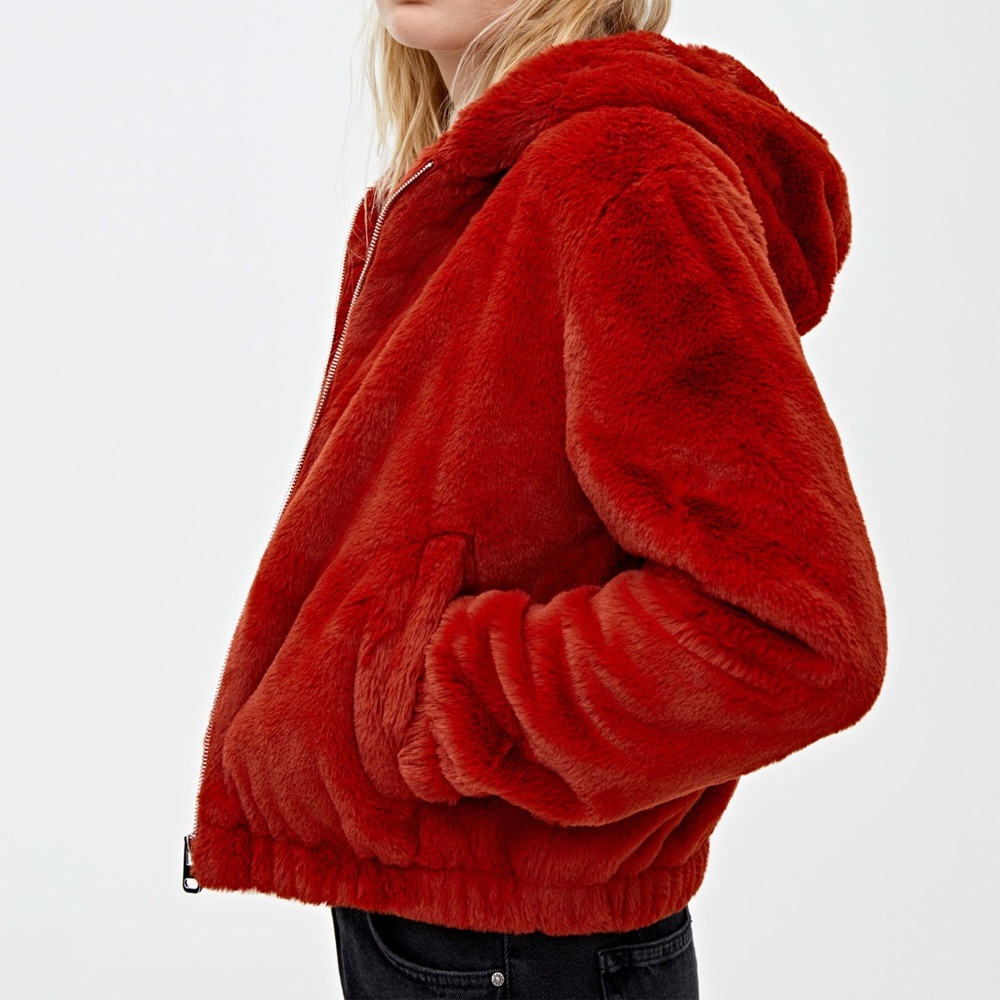 Pull&Bear Faux Fur Coat